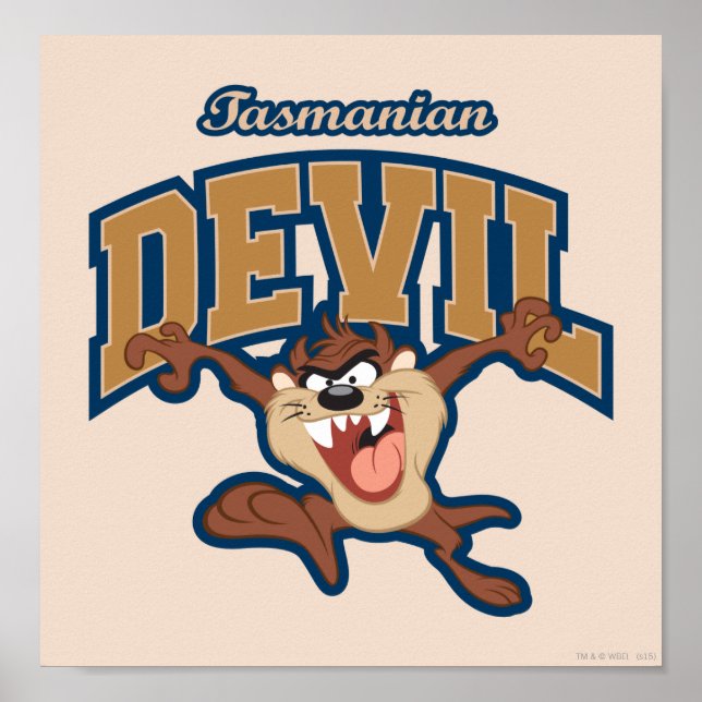 TAZ™ Tasmanian Devil Patch Poster (Vorne)