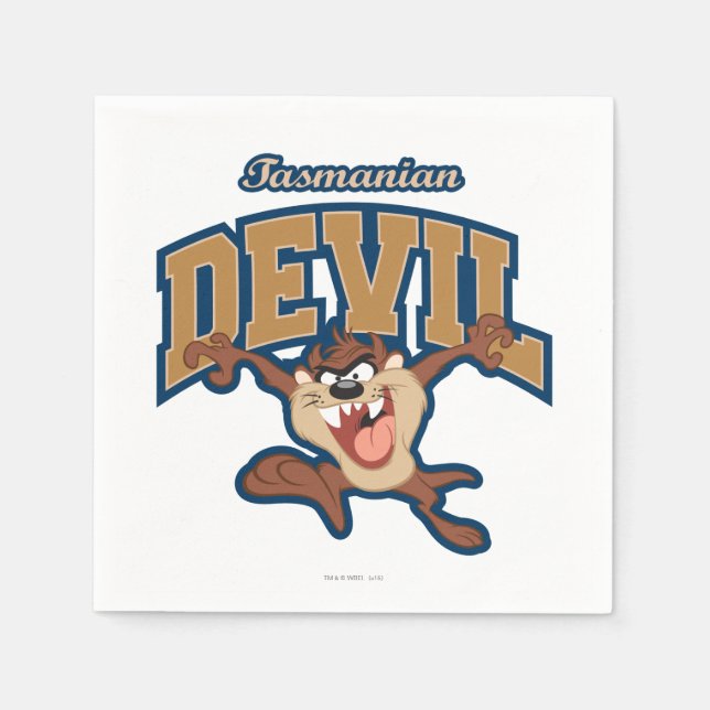 TAZ™ Tasmanian Devil Patch Serviette (Vorderseite)