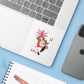 TAZ™ Team Australia Fußball-Grafik Aufkleber