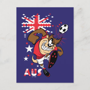 TAZ™ Team Australia Fußball-Grafik Postkarte