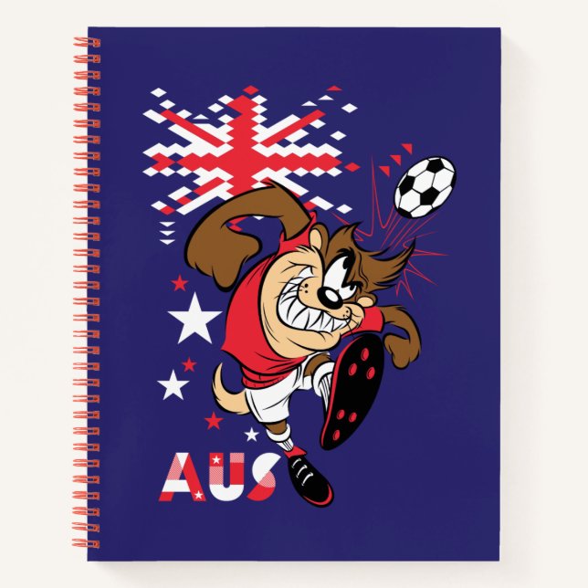 TAZ™ Team Australia Soccer Grafik Notizbuch (Vorderseite)