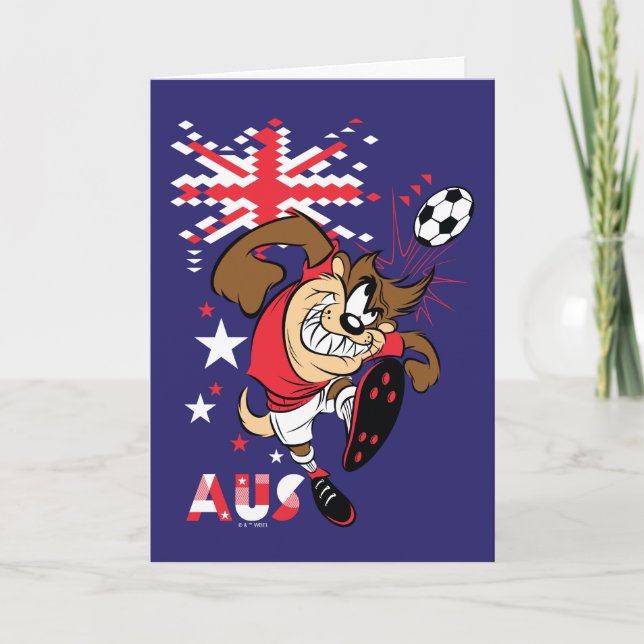 TAZ™ Team Australia Soccer Graphic Karte (Vorderseite)