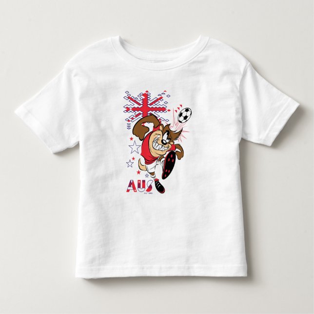 TAZ™ Team Australia Soccer Graphic Kleinkind T-shirt (Vorderseite)