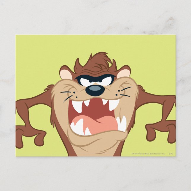 TAZ™ Toothy Grin Postkarte (Vorderseite)