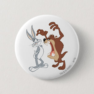 TAZ™ und BUGS BUNNY™ Nicht einmal Flinching - Farb Button