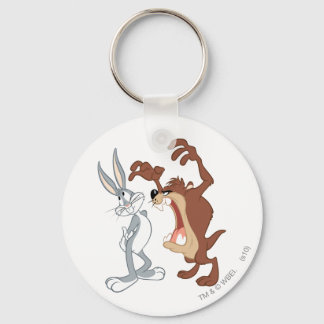 TAZ™ und BUGS BUNNY™ Nicht einmal Flinching - Farb Schlüsselanhänger