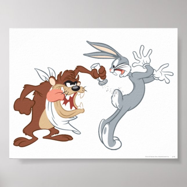 TAZ™ und BUGS BUNNY™ Poster (Vorne)