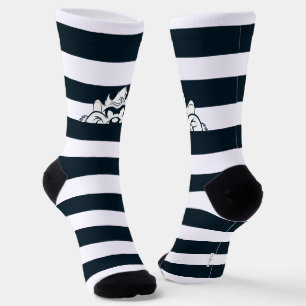 TAZ™ versteckt sich in Streifen Socken