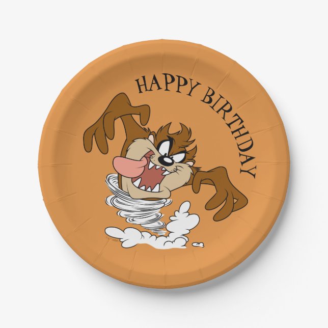 TAZ™ Whirling Tornado Pappteller (Vorderseite)