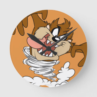 TAZ™ Whirling Tornado Runde Wanduhr