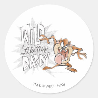 TAZ™ | Wild wie mein Vater Runder Aufkleber