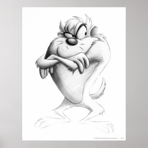 TAZ™ Zeichnend Poster