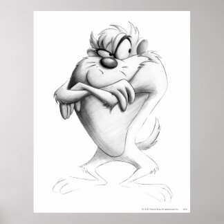 TAZ™ Zeichnend Poster