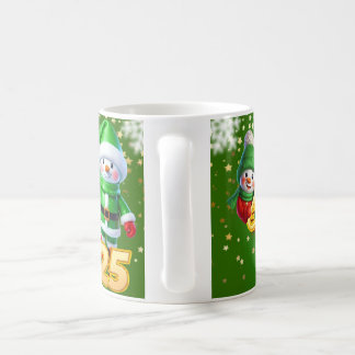 taza blanca Navideña Kaffeetasse