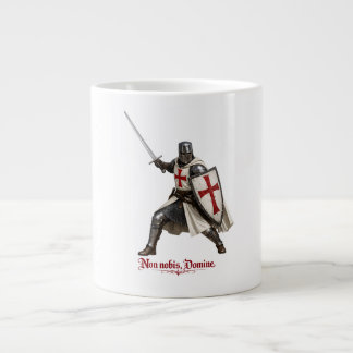 Taza caballero templario - Non nobis, Domine Jumbo-Tasse