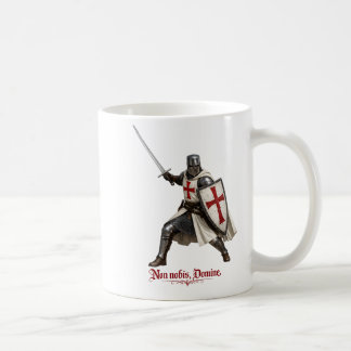 Taza caballero templario - Non nobis, Domine Kaffeetasse
