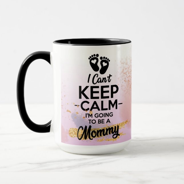 Taza calma, voy a ser una mamá. Regalo nueva mamá. Tasse (Links)