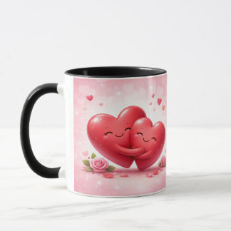Taza Clásica con Diseño de Corazones – Regalo Perf Tasse