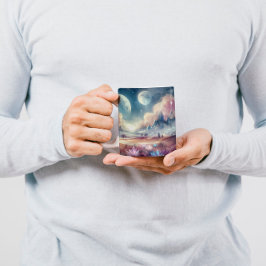 Taza con arte en acuarela — “Sueños Líquidos” Kaffeetasse