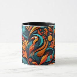 Taza con Arte Simbólico de Biodiversidad Tasse