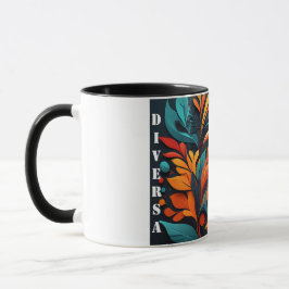 Taza con Arte Simbólico de Biodiversidad Tasse