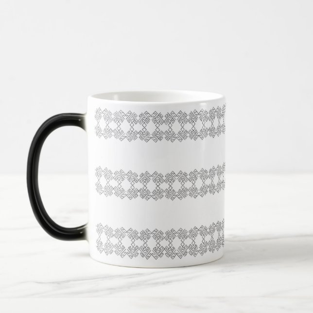 Taza con dibujo geométrico verwandlungstasse (Links)