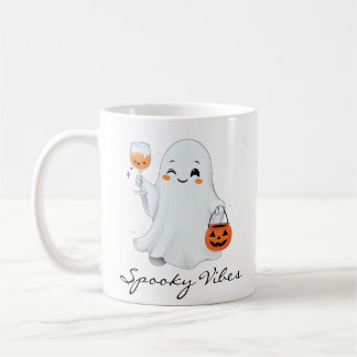 Taza  con Diseño Tierno de Fantasma para Halloween Kaffeetasse