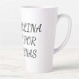 Taza con frase del mundo del motor milchtasse