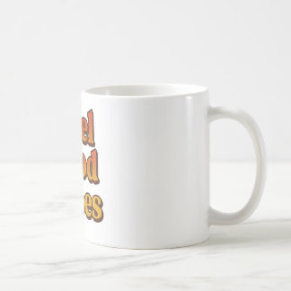 Taza con frase retro Feel good vibes Kaffeetasse