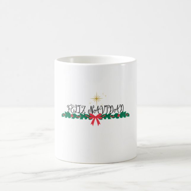 Taza con hermosa decoracion de navidad verwandlungstasse (Mittel)