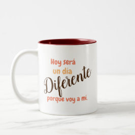 Taza con ・- Hoy será un día diferente. Kaffeetasse