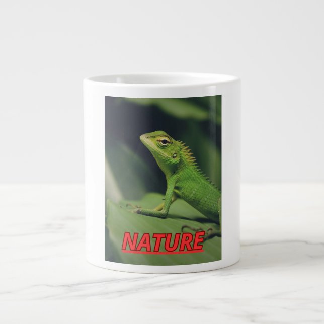 Taza con la foto de una iguana  Jumbo-Tasse (Vorderseite)
