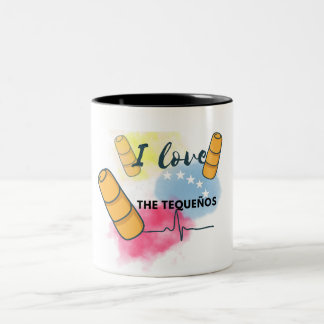 taza con motivo tradicional aperitivo venezolano  zweifarbige tasse