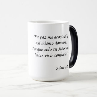 Taza con texto bíblico verwandlungstasse