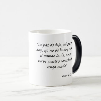 Taza con texto bíblico verwandlungstasse