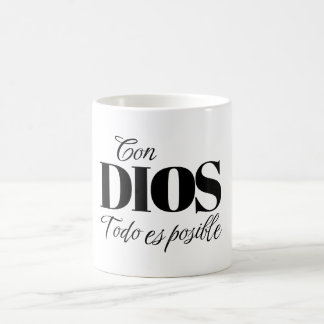 Taza Cristiana "Con Dios todo es posible" Mateo 19 Kaffeetasse