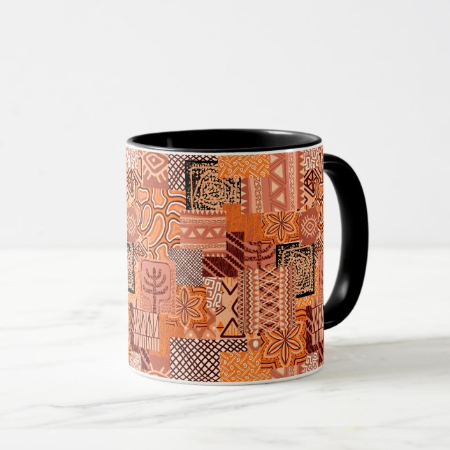 Taza de Cafe African Collage Tasse (VorderseiteRechts)