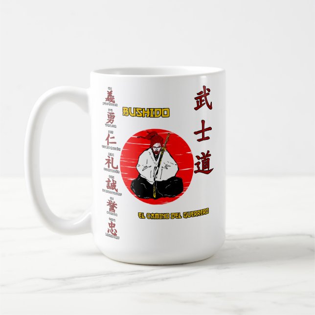 Taza De Café Bushido - The Wai of the Warrior Kaffeetasse (Links)