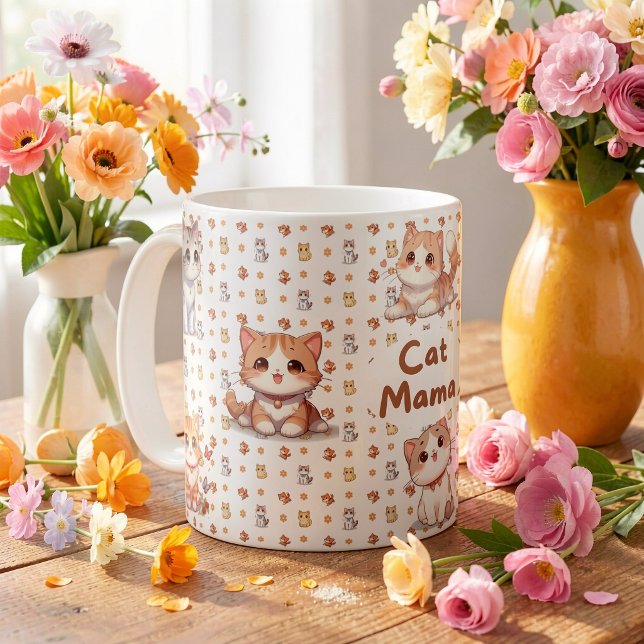 Taza de café Cat Mama Kaffeetasse (Von Creator hochgeladen)