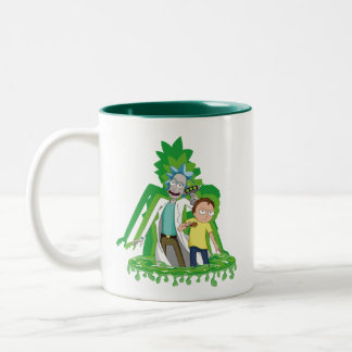Taza de café - Diseño de Rick y Morty Zweifarbige Tasse