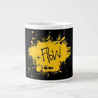 Taza de Cafe +Flow en negro Jumbo-Tasse
