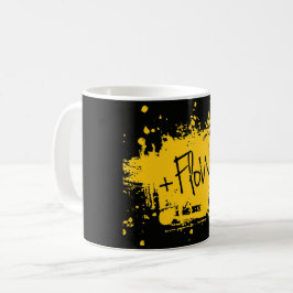 Taza de Cafe +Flow en negro Kaffeetasse