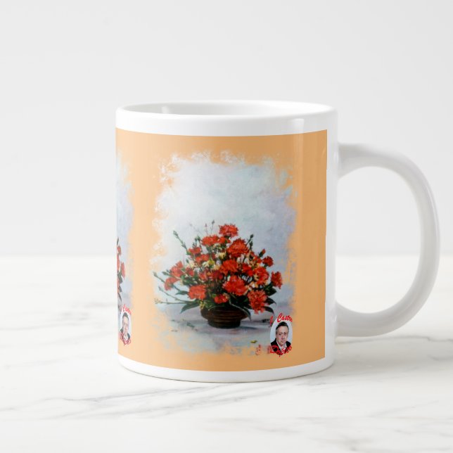 Taza de Café Gigante Bodegón de flores Jumbo-Tasse (Rechts)
