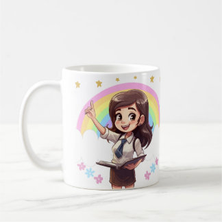 Taza de café kawaii para profesoras kaffeetasse