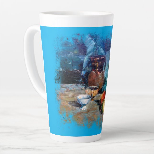 Taza de Café Latte Bodegón a espátula Milchtasse (Linke Ecke)