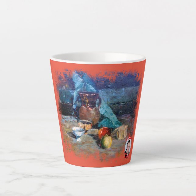 Taza De Café Latte Bodegón a espátula Milchtasse (Vorderseite)