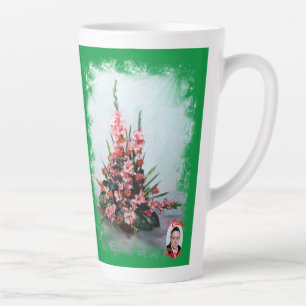 Taza De Café Latte Bodegón de flores Milchtasse