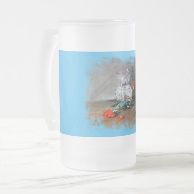 Taza De Cristal Esmerilado Bodegón Mattglas Bierglas (Vorderseite Links)