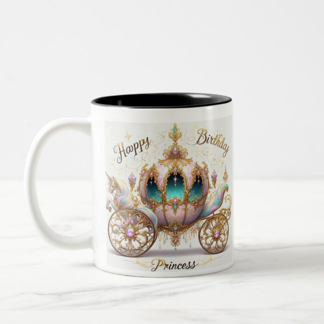 Taza de Cumpleaños. Princess  Zweifarbige Tasse (Links)