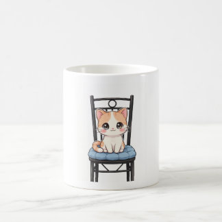 Taza de Gatito Kawaii Jefe con Ojitos Brillantes Kaffeetasse